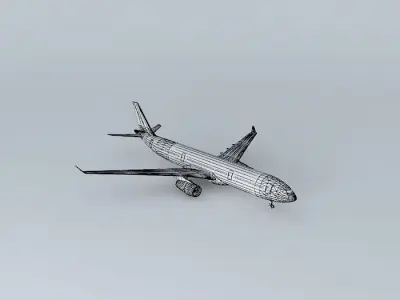 Template Airbus A330 200 Free 3D model