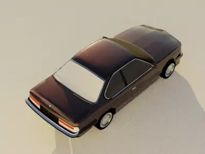 Classic German Coupe E24 6 Series   3D Model 3D model