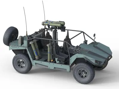 LSV MK II v101 Undrivile Low-poly 3D model