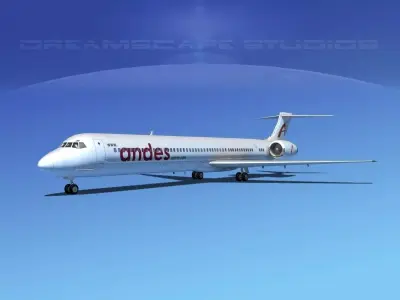 Douglas MD-80 Andes Lineas Aereas 3D model