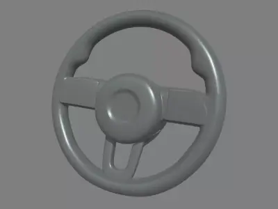 Steering Wheel Sport Car 04 3D model