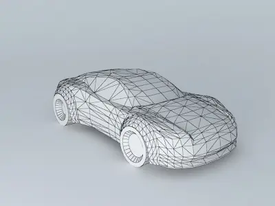 NEG sport car template Free 3D model purchase