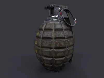GN - 711 Grenade Free low-poly 3D model