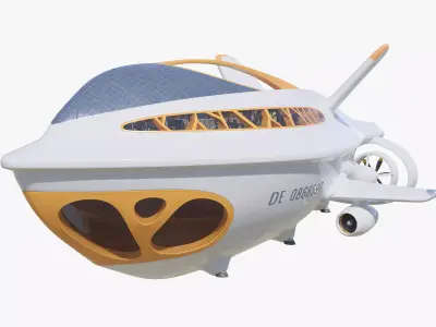 Airship Futuristic 3D model