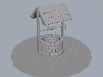 Cartoon Well Free 3D model