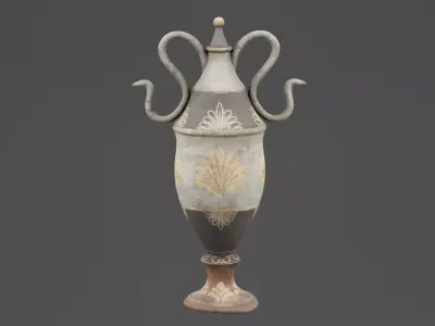 Ancient Golden Urn  3D model