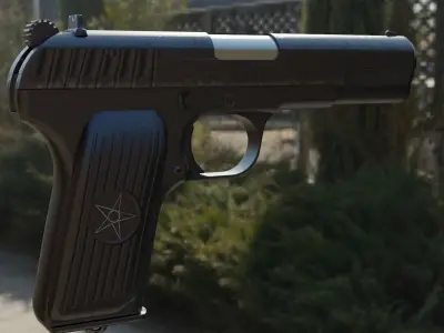 TT-33 pistol 3D model