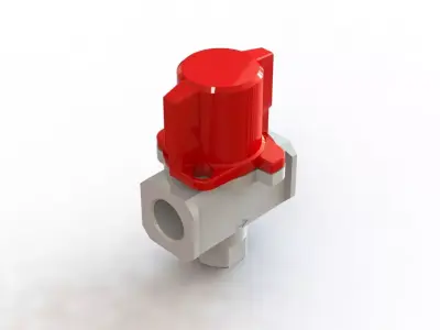 Valvula de Seguranca SMC VHS40 F04B Safety Valve 3D model