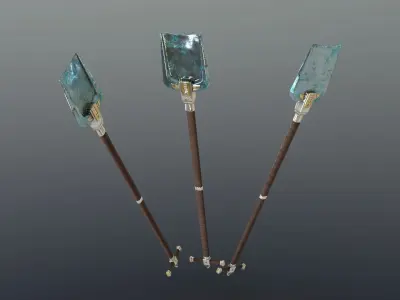 Shovel - Mithril Low-poly 3D model