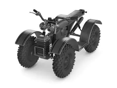 Quad bike 3D model get