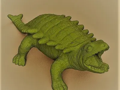 dinosaure carapace 3D print model