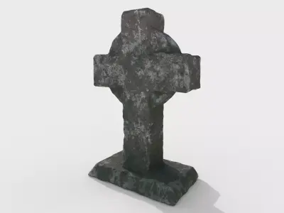 ancient stone tombstones 3D model