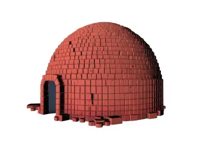 Brick Dome Architectural 3D Model 3D model