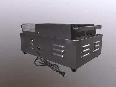 Electric Griddle  Low-poly 3D model