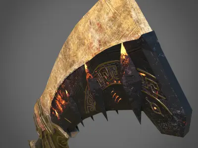 Monster Hunter Sword Low-poly 3D model
