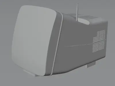 Portable Television 3D model