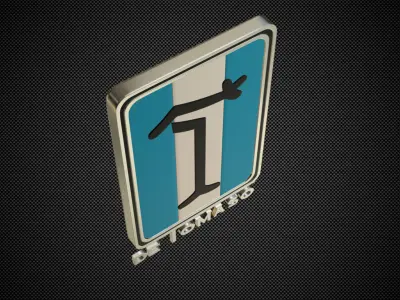 de tomaso logo 3D model