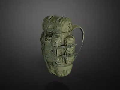Backpack 01 Low-poly 3D model