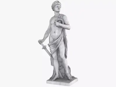 Roman Imperator - Granite Low-poly 3D model
