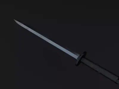 medieval sword and dagger-low Poly game ready medieval weapon   Low-poly 3D model