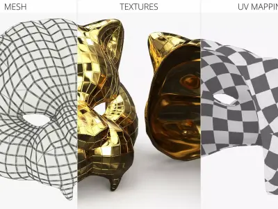 VIP Tiger Mask 3D model