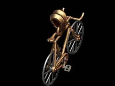 Bicycle pendant 3D print model purchase