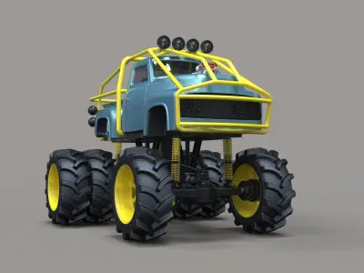 Mud truck 3 3D model