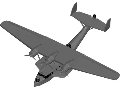 Dornier Do 24 3D model purchase