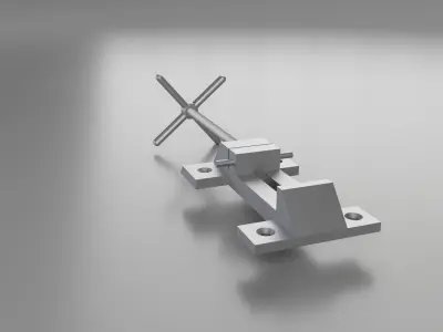Bench wise Low-poly 3D model