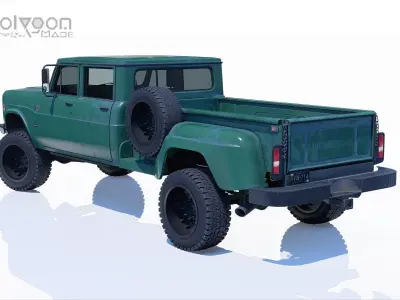 International Harvester Travelette Stepside Crew Cab 3D model