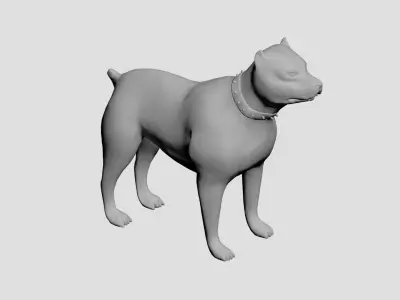 Dog concept Low-poly 3D model