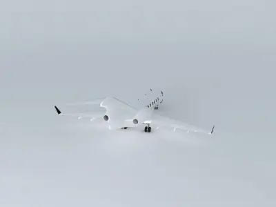 Bombardier Challenger 300 Cats Paint Free 3D model
