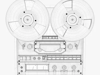 Tape Recorder 3D model