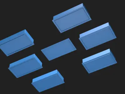 Prefabricated box for 3D printing 3D model