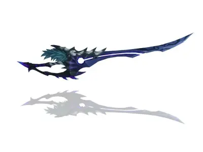 Demon Lord Long Sword Low-poly 3D model