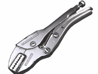 Plier Set Tool Low Poly Low-poly 3D model