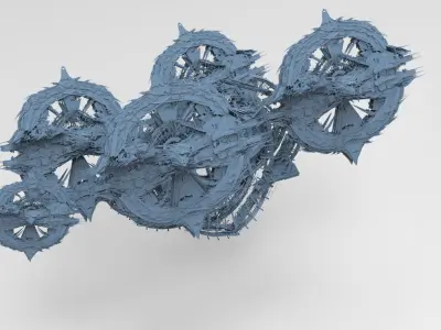 Dragon City chariot 5 3D model