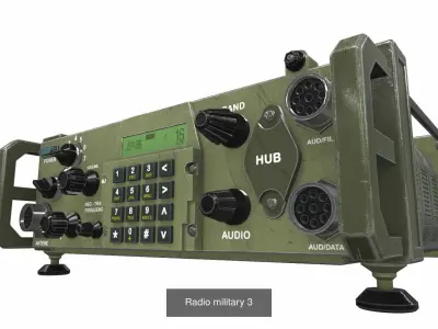 Radio militaries 3D Model Pack