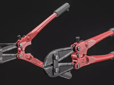 Bolt Cutter Low-poly 3D model