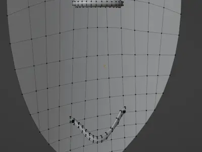 triangel shield Low-poly 3D model