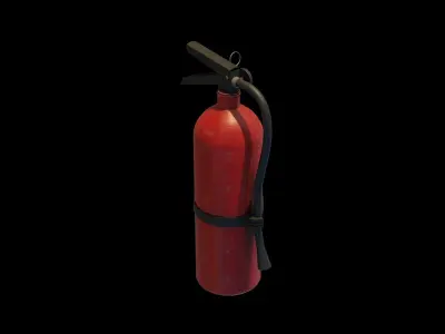 Fire Extinguisher Low-poly 3D model 7