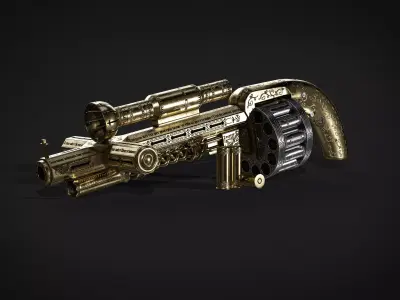 Constantine - Holy Shotgun Low-poly 3D model
