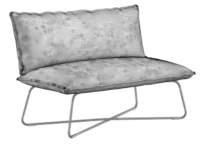 Double armchair 3D model