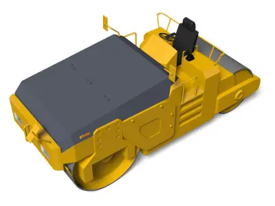 road roller 3D model purchase
