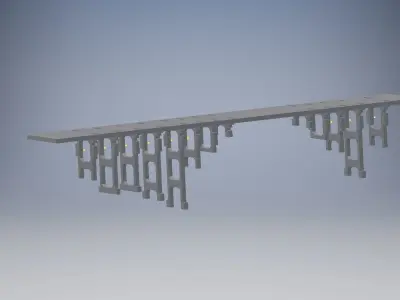 Viadukt  valley bridge 3D print model