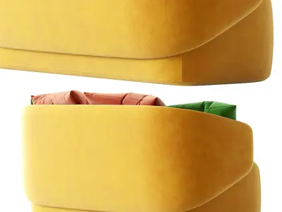 Crescent  Sofa 3D model