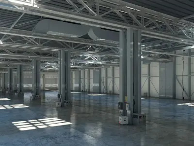 Exhibition Hall interior 12 3D model