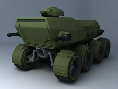 Futuristic  assault vehicle 3D model