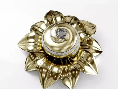 Earning jewelry 3D model