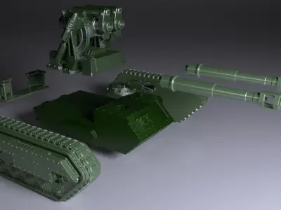 Legendary Battle Tank for 3Dprint 3D print model